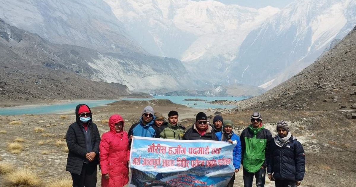 ‘मौरिस हर्गोज’ पदमार्गको प्रवर्द्धनका लागि म्याग्दीका जनप्रतिनिधिको पदयात्रा