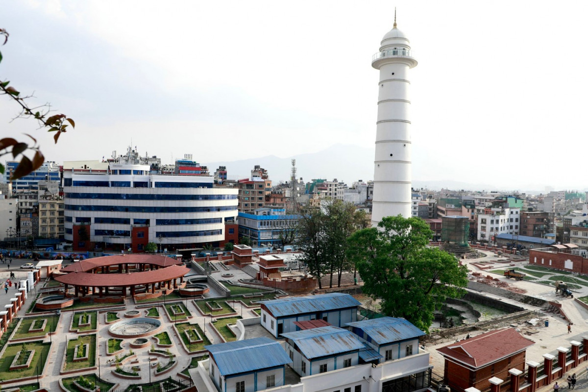 तस्बीर : भूकम्पबाट ध्वस्त बनेको धरहरा पुनर्निर्माणपछि यस्तो देखियो