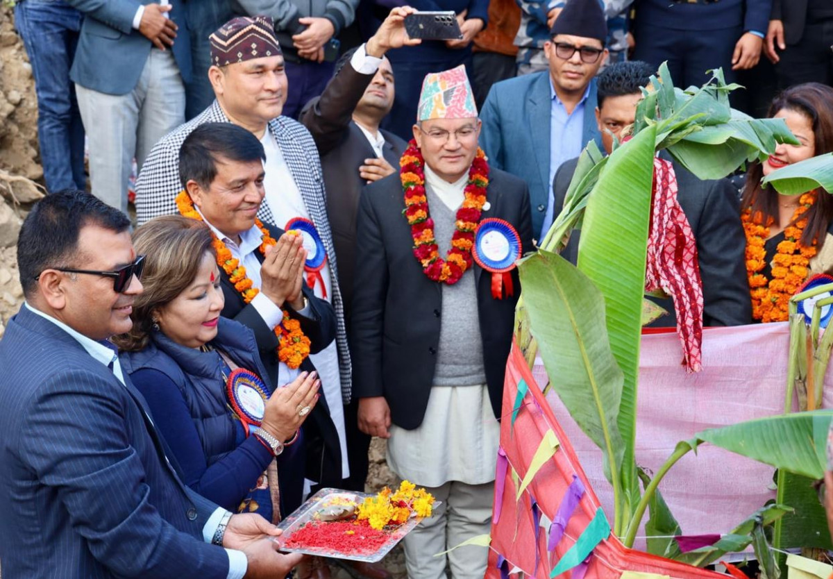 आइएमई समूहको ५ अर्ब लगानीमा जालपादेवी केवलकार निर्माण हुने, परराष्ट्रमन्त्री राणाद्वारा शिलान्यास